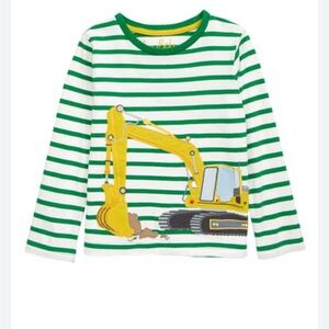 Mini Boden Kids' Lift The Flap Excavator Applique T-shirt